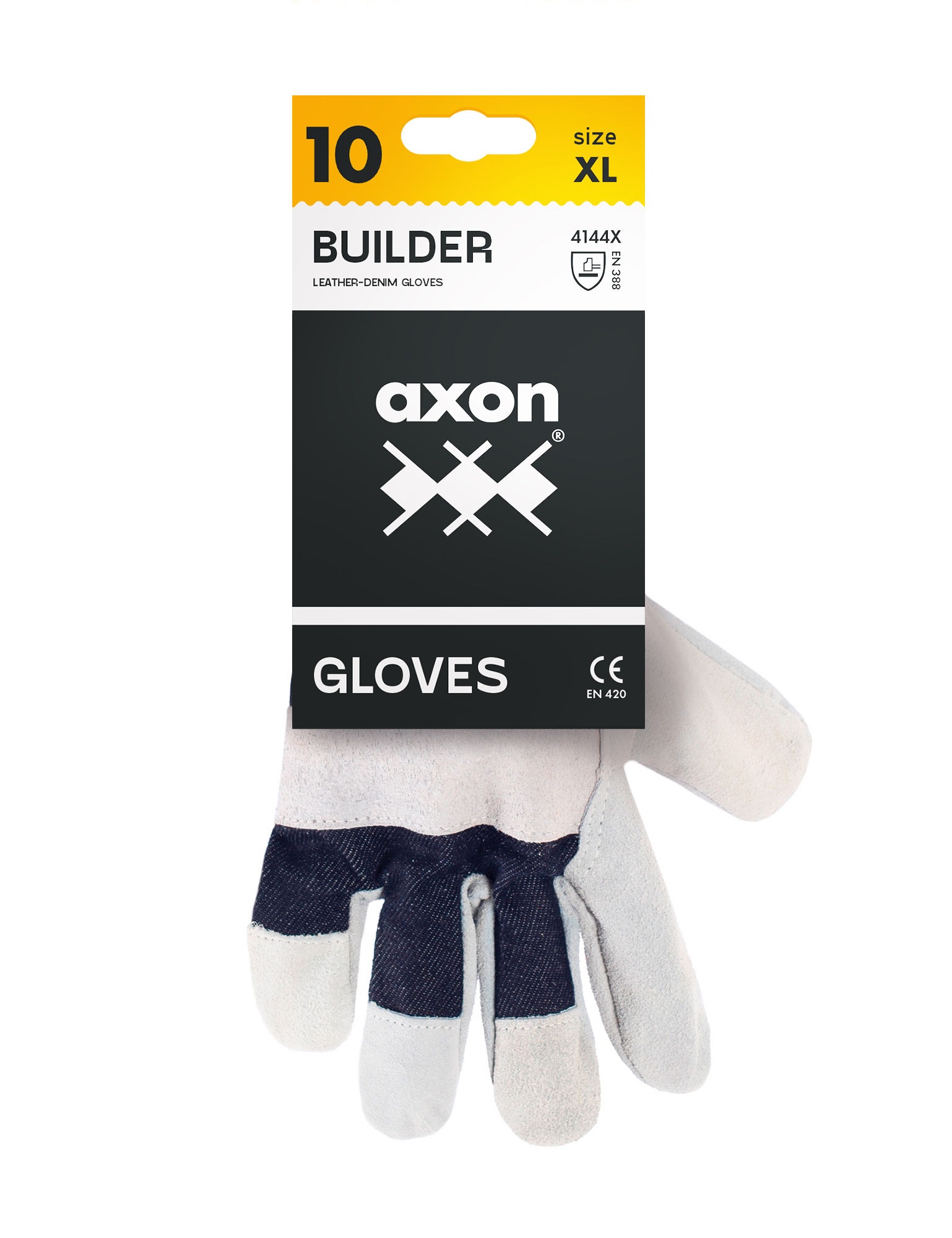 Γάντια δερματοπάνινα BUILDER